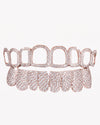 Open Face Moissanite Grillz - Rose Gold