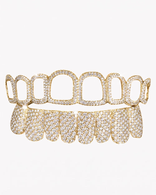 open face moissanite grillz icecartel yellow main