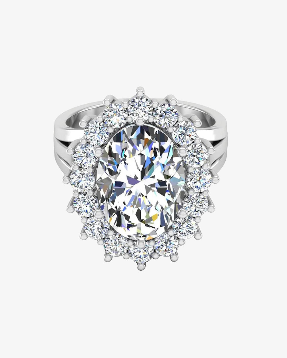 oval halo moissanite engagement ring icecartel horizontal