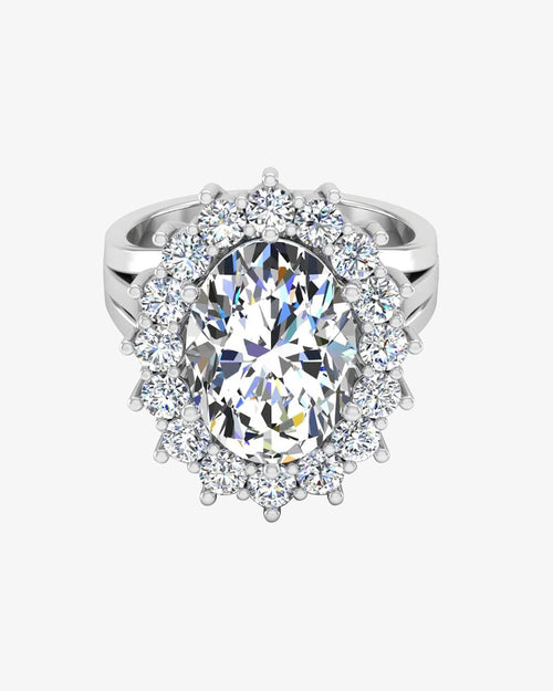 oval halo moissanite engagement ring icecartel horizontal