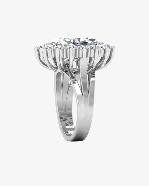 oval halo moissanite engagement ring icecartel side