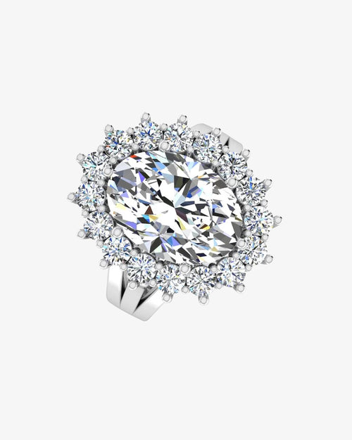 oval halo moissanite engagement ring icecartel