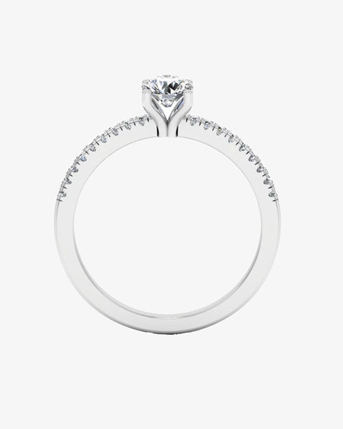 petite brilliant cut moissanite engagement ring icecartel o