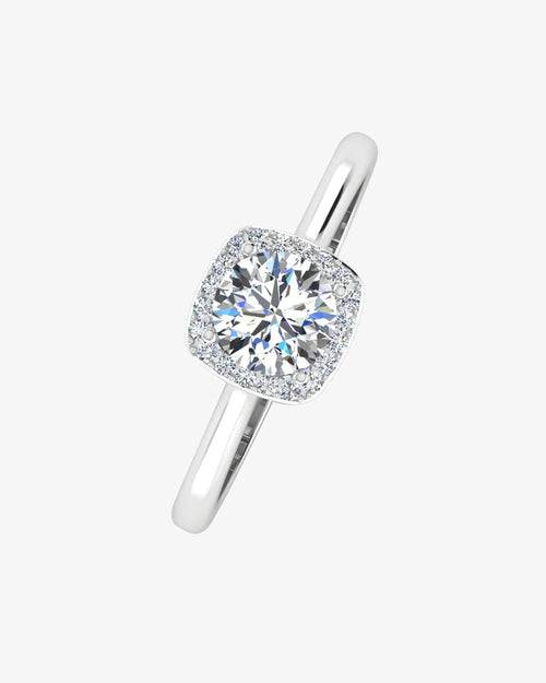 petite halo brilliant cut moissanite engagement ring icecartel i