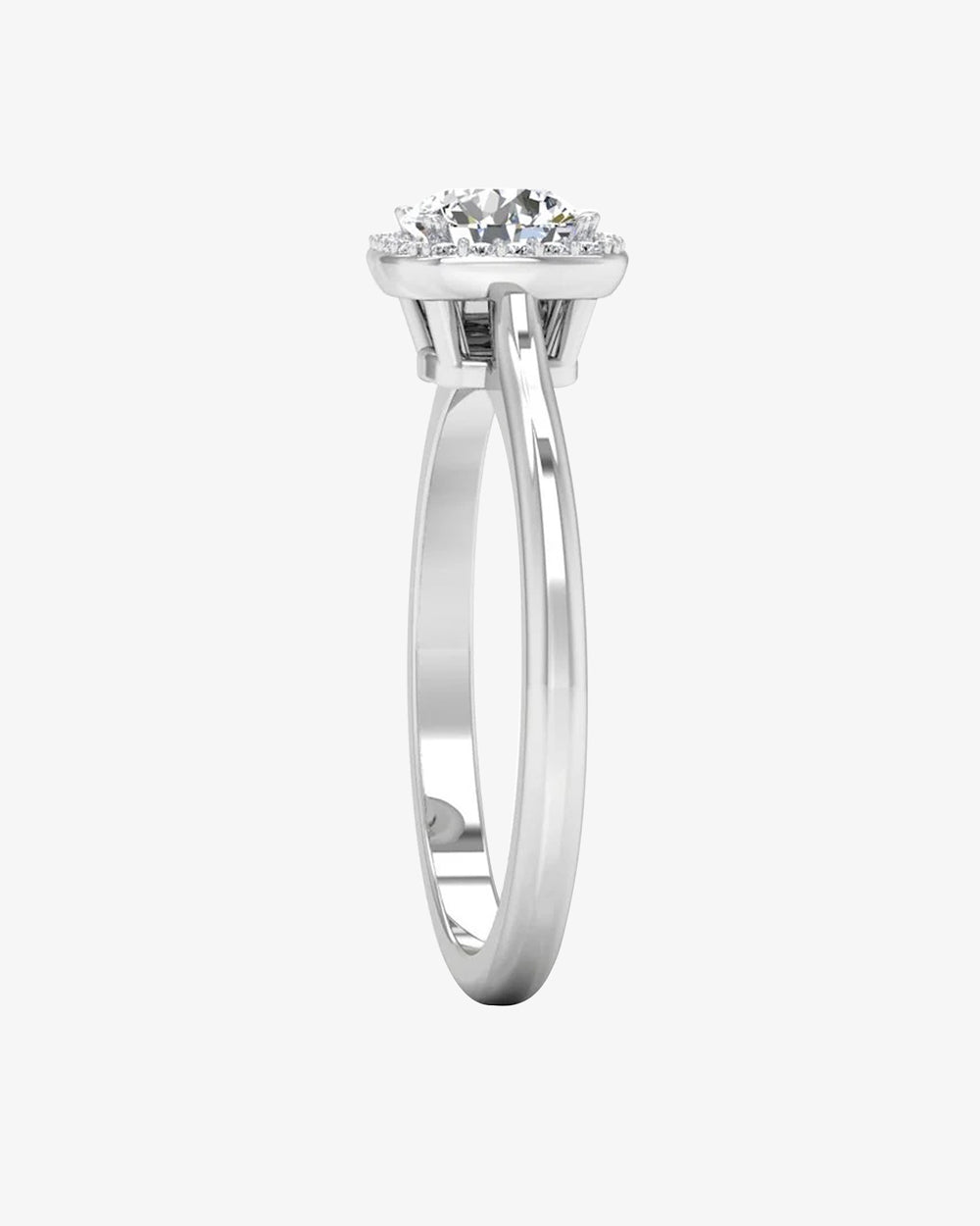 petite halo brilliant cut moissanite engagement ring icecartel side