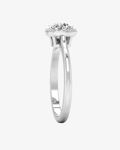 petite halo brilliant cut moissanite engagement ring icecartel side