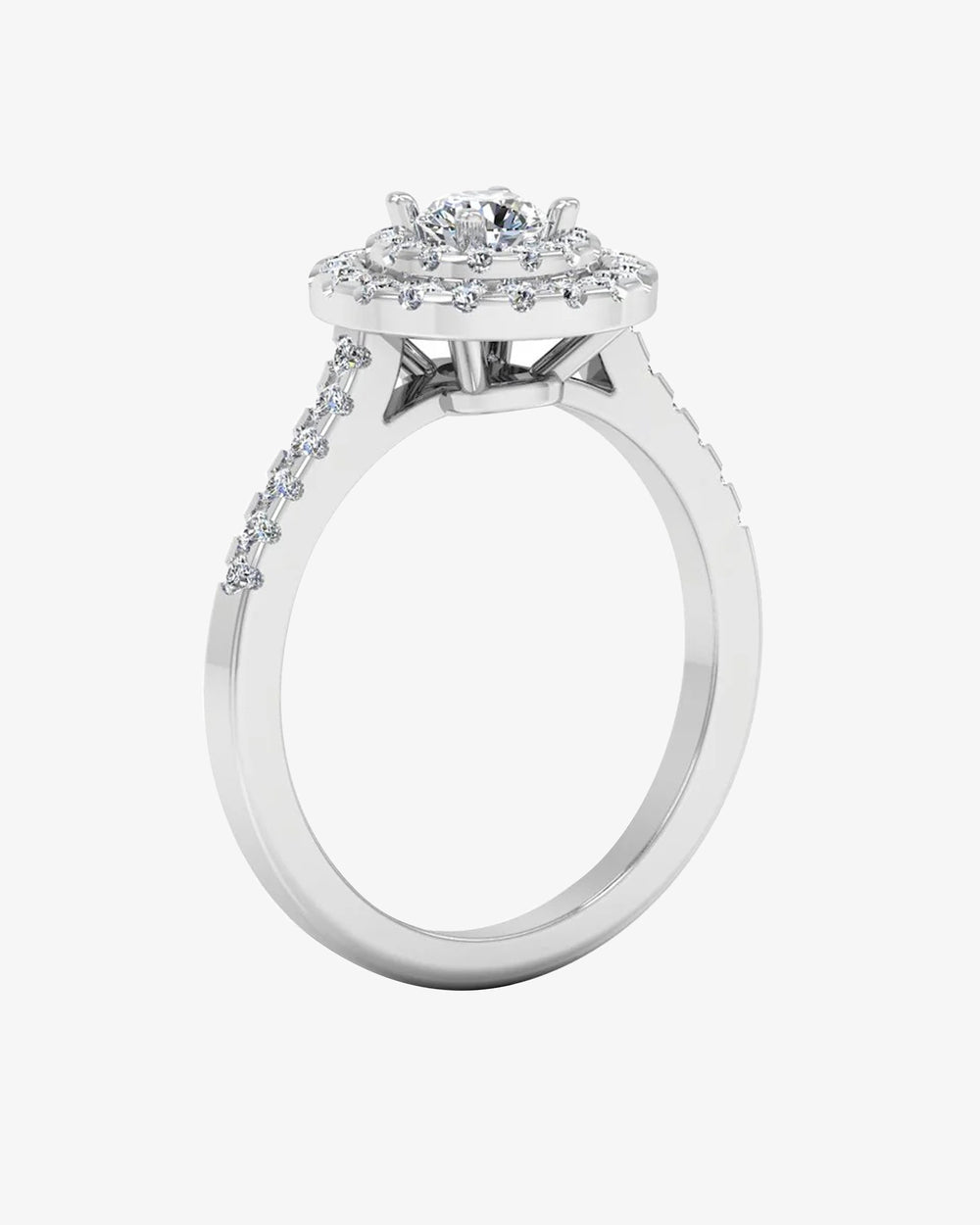 petite round brilliant double halo moissanite engagement ring icecartel angle