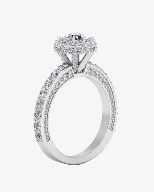petite round moissanite halo engagement ring icecartel angle