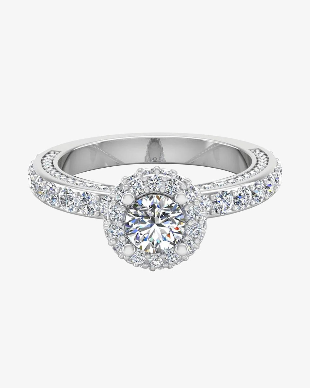 petite round moissanite halo engagement ring icecartel horizontal