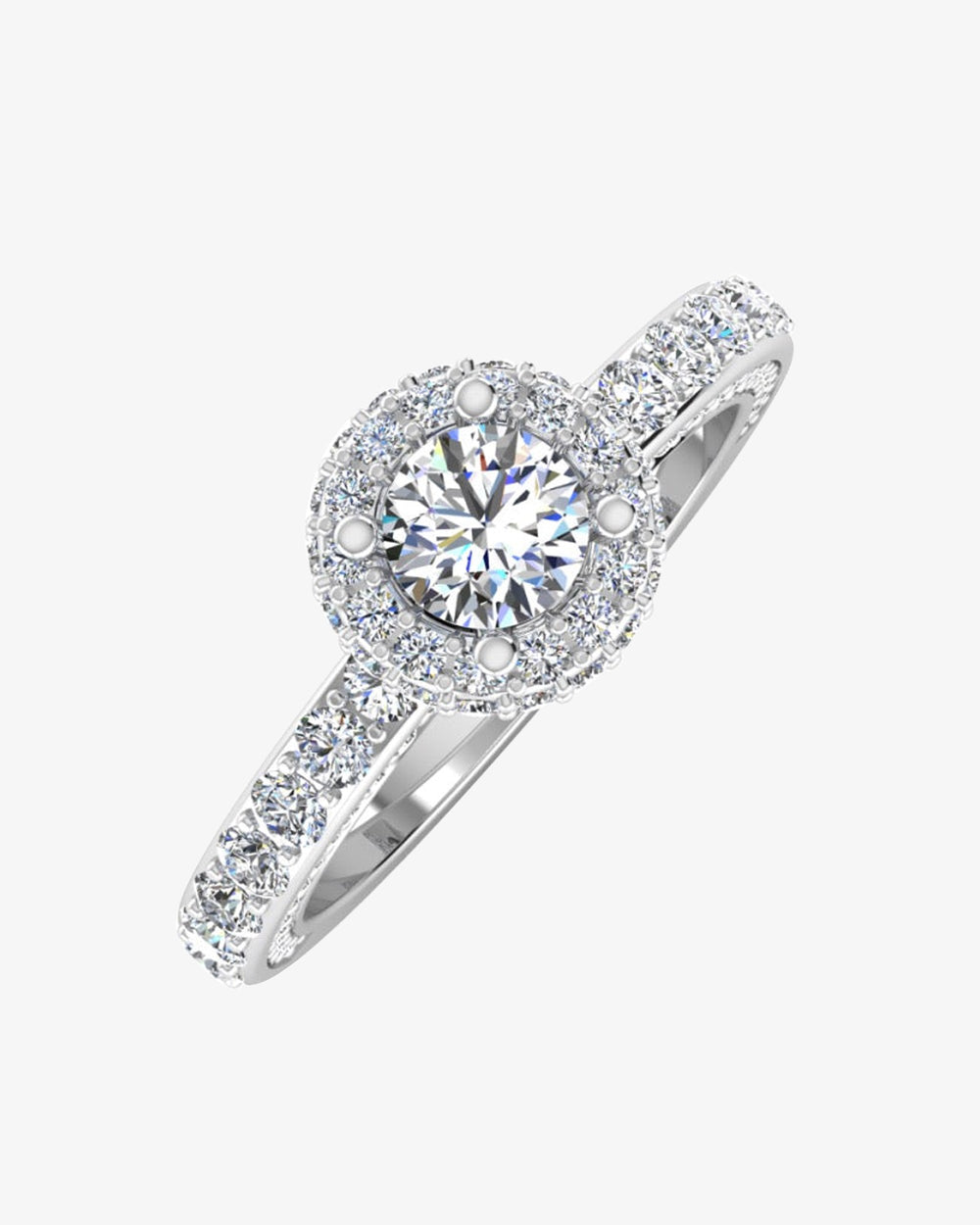 petite round moissanite halo engagement ring icecartel i