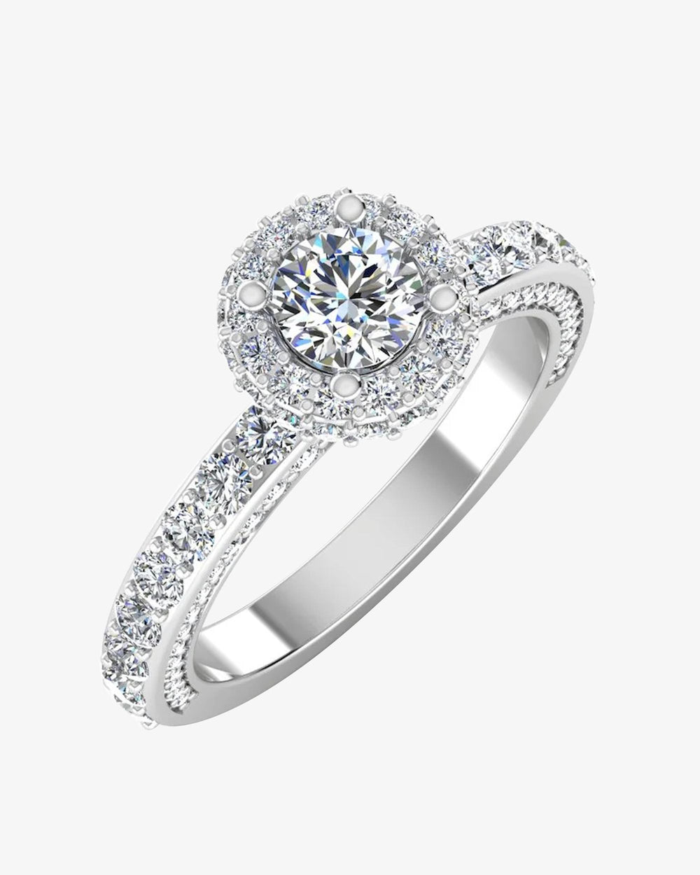 petite round moissanite halo engagement ring icecartel main