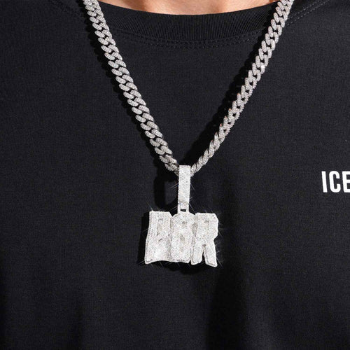 pgr custom moissanite pendant 14k gold icecartel model