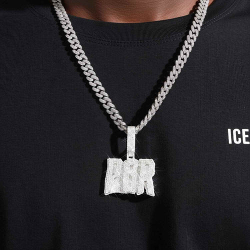 pgr custom moissanite pendant 14k gold icecartel model