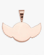 Custom Picture Pendant With Wings 14K Gold - Rose Gold
