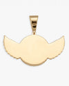 Custom Picture Pendant With Wings 14K Gold - Yellow Gold