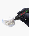 Plain Tusk Diamond Grillz 14K Gold - White Gold