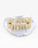 Plain Tusk Diamond Grillz 14K Gold - Yellow Gold