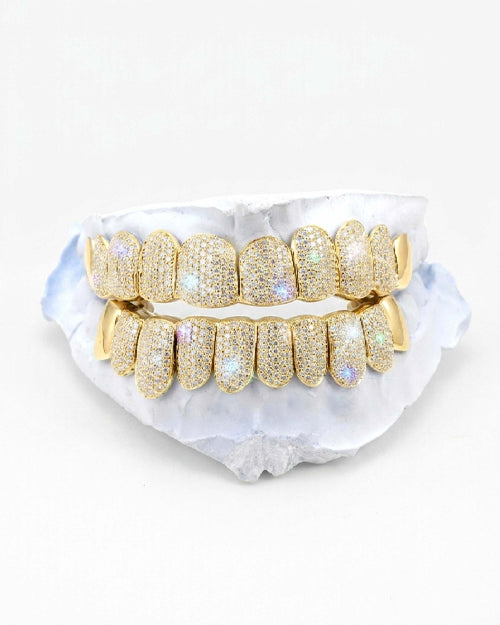 plain tusk custom diamond grillz 14k gold icecartel px yellow main
