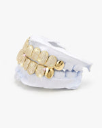 Plain Tusk Diamond Grillz 14K Gold - Yellow Gold