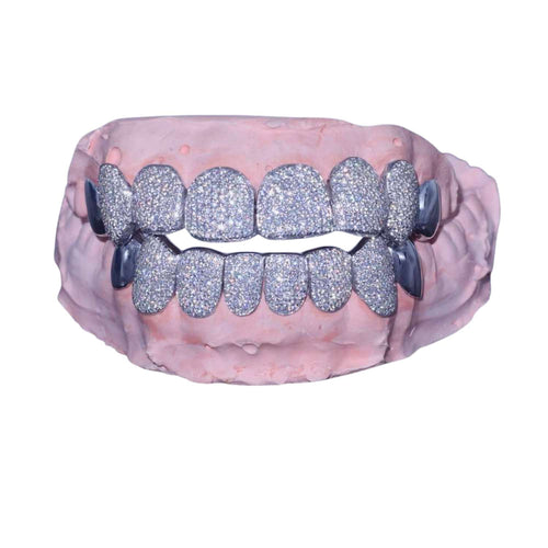 Plain Tusk Custom Diamond Grillz 14k Gold icecartel