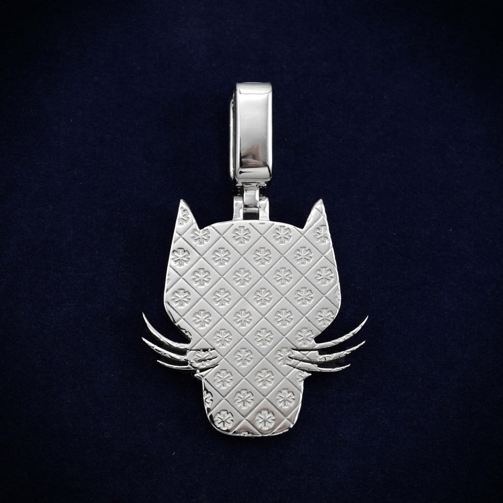 predator panther custom logo moissanite pendant 14k gold icecartel back