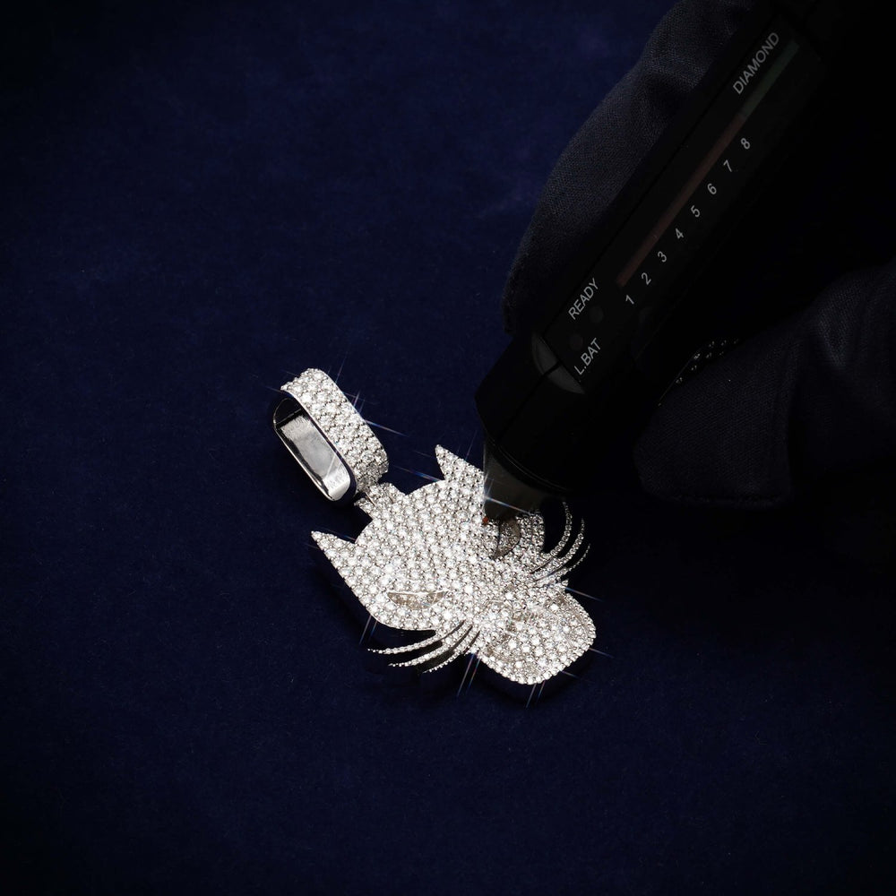 predator panther custom logo moissanite pendant 14k gold icecartel test