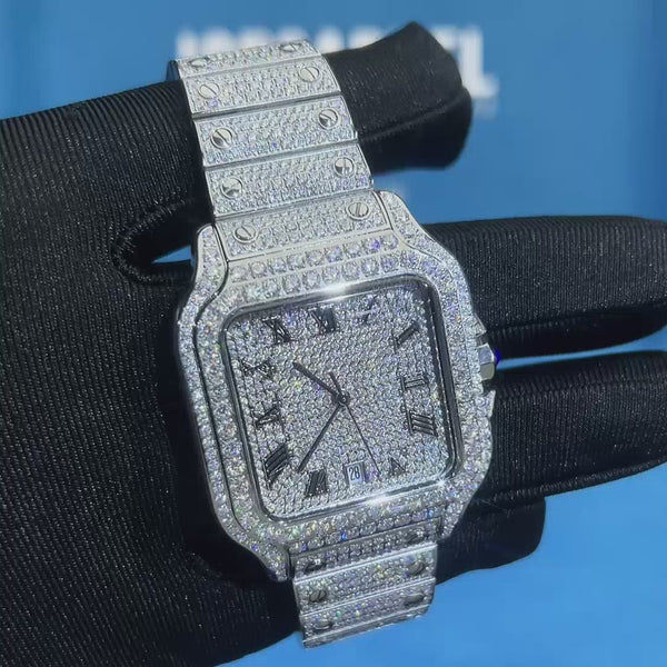 moissanite diamond watch video