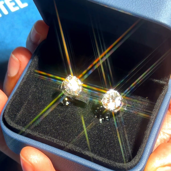 VVS Moissanite Stud Earrings (ALL SIZES)