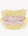 Prong Set Princess Cut Moissanite Diamond Grillz - Rose Gold