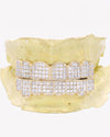 Prong Set Princess Cut Moissanite Diamond Grillz - Yellow Gold