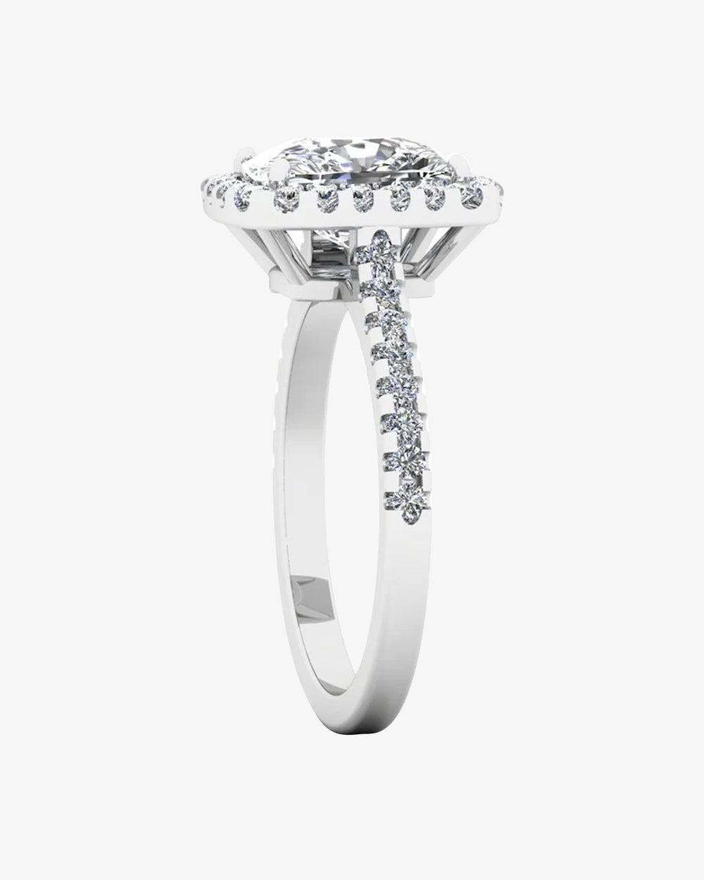 rectangular cushion moissanite halo engagement ring icecartel side