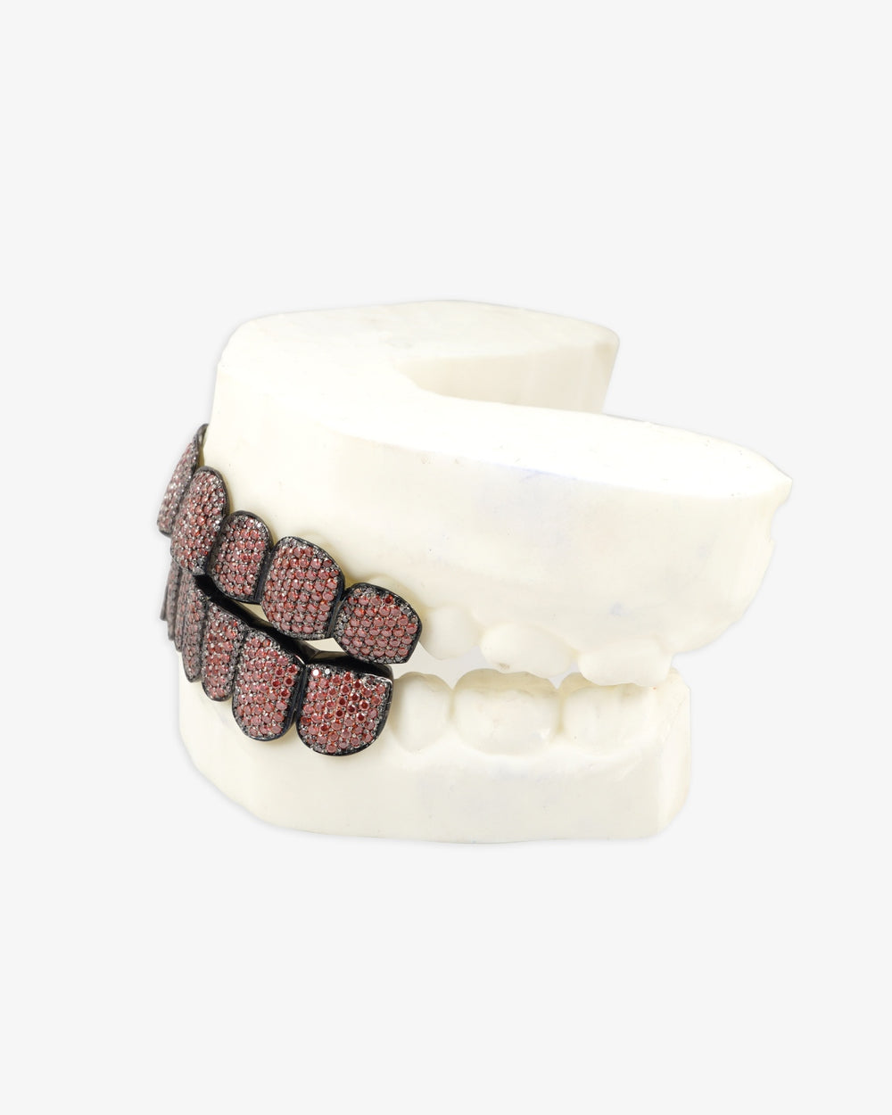 red moissanite black gold grillz px left