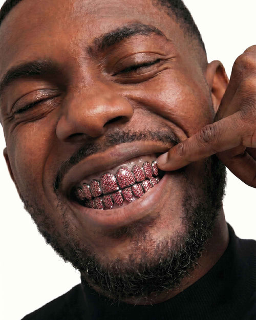 red moissanite black gold grillz px main