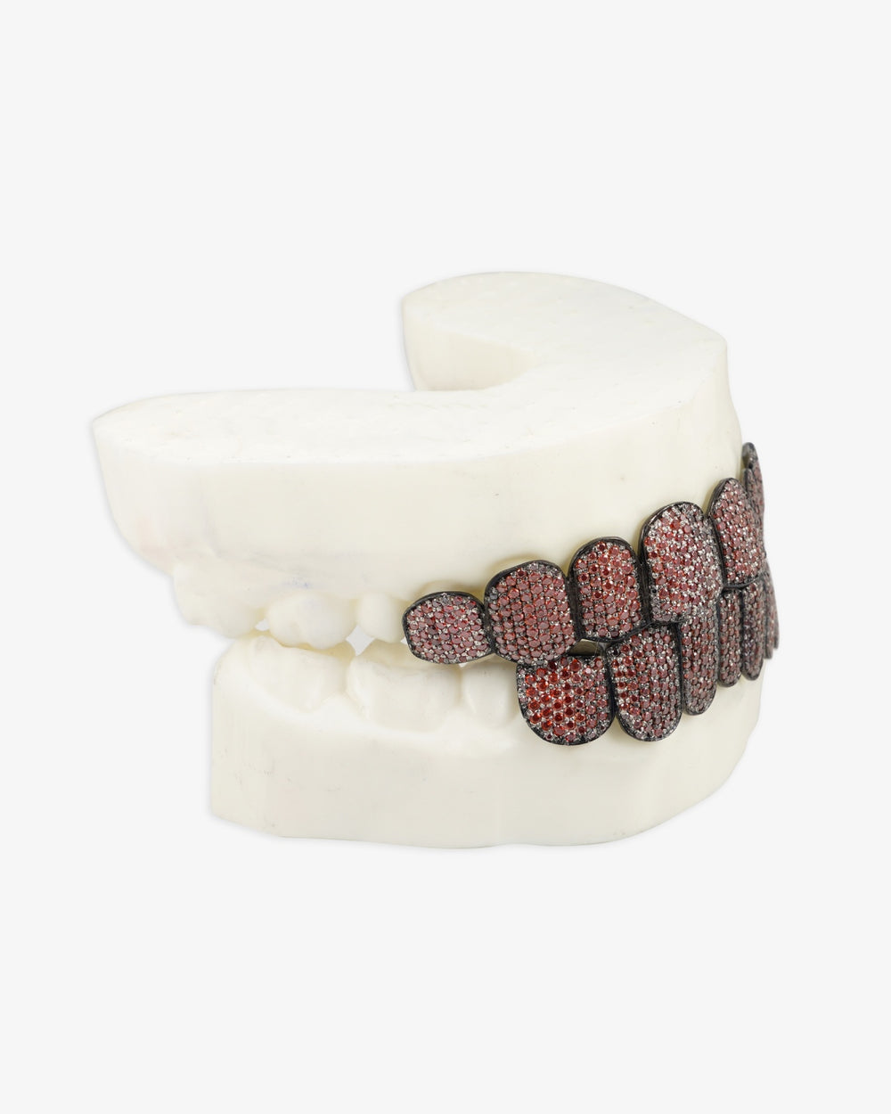 red moissanite black gold grillz px right