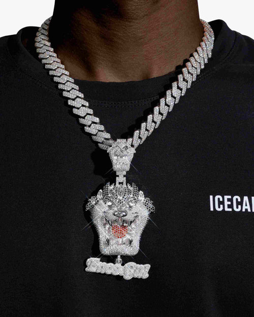 roaring beast custom moissanite logo pendant 14k gold icecartel model new