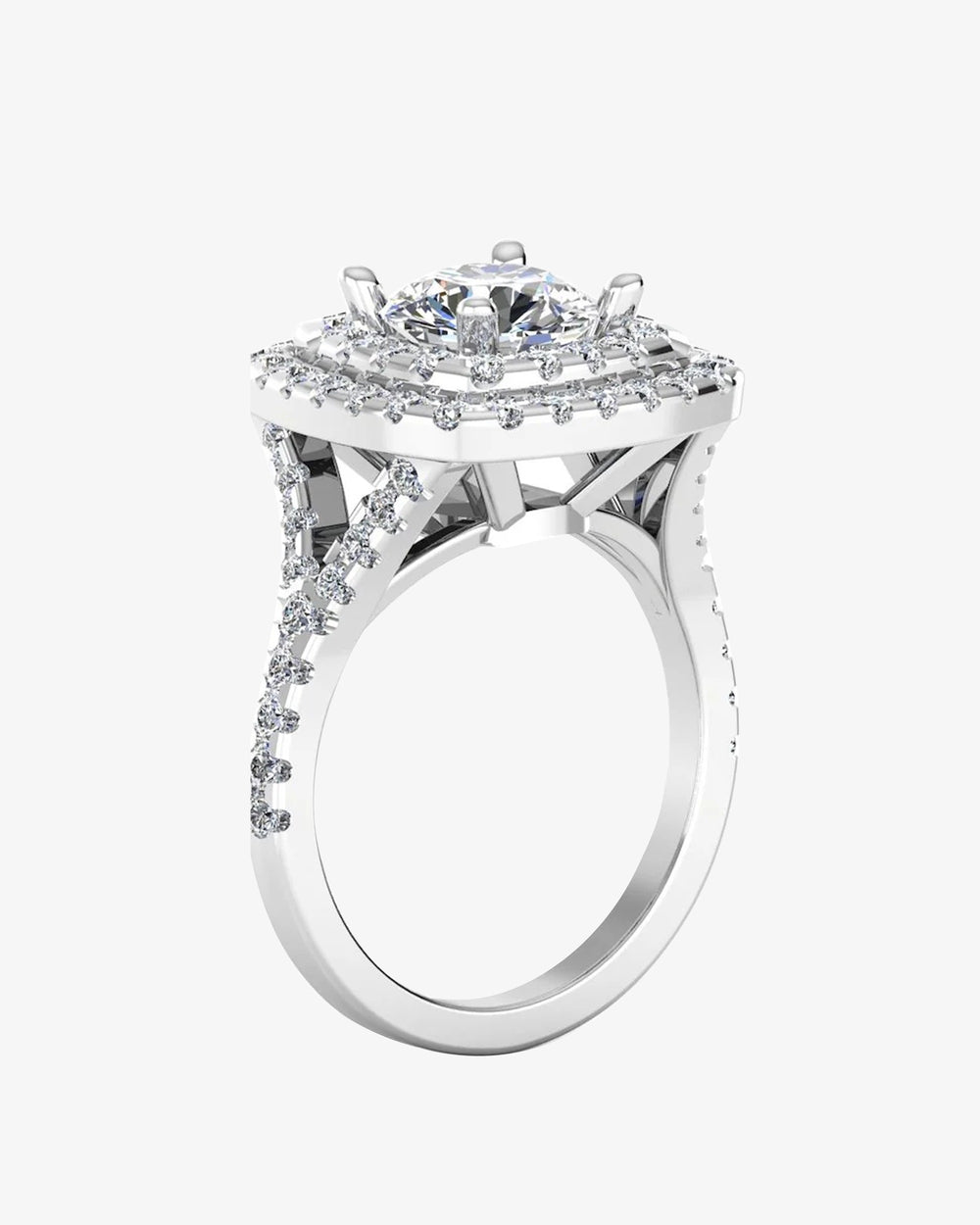 round brilliant double halo moissanite engagement ring icecartel angle