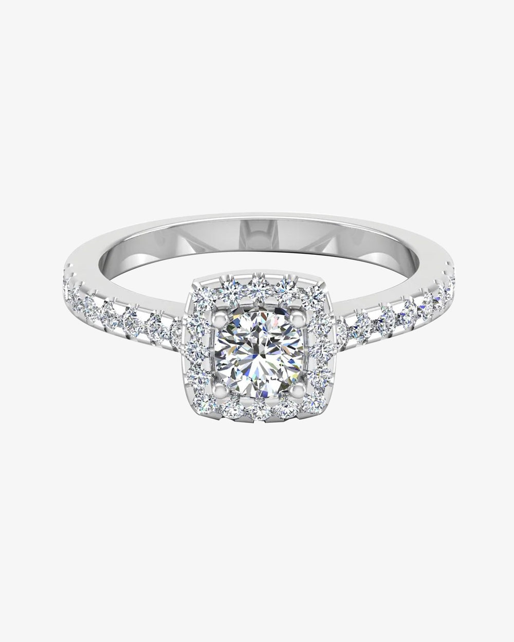 round brilliant rectangle halo moissanite engagement ring icecartel horizontal