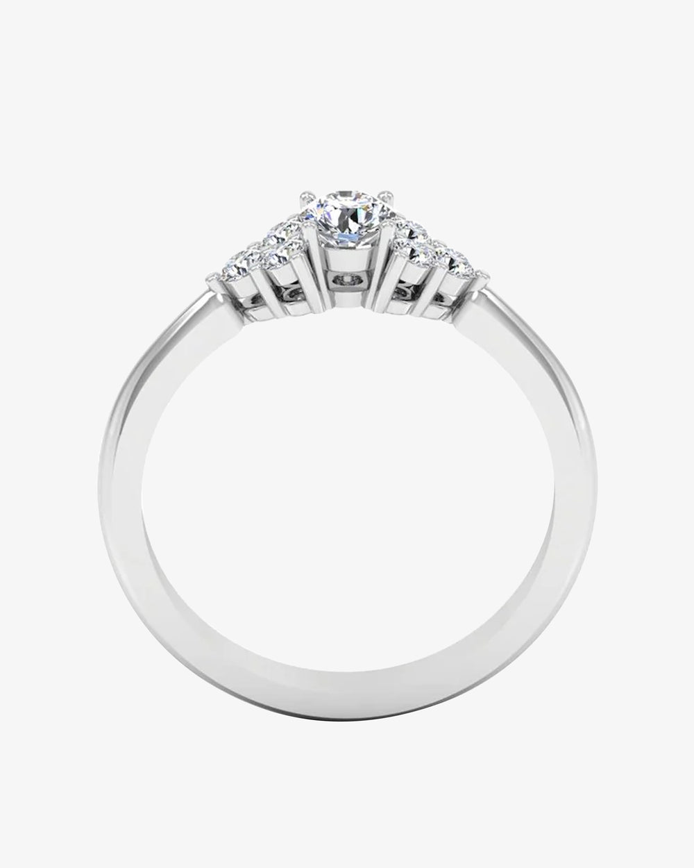 round cut petite moissanite engagement ring icecartel o