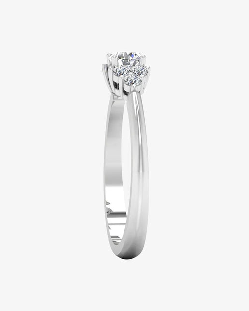 round cut petite moissanite engagement ring icecartel side