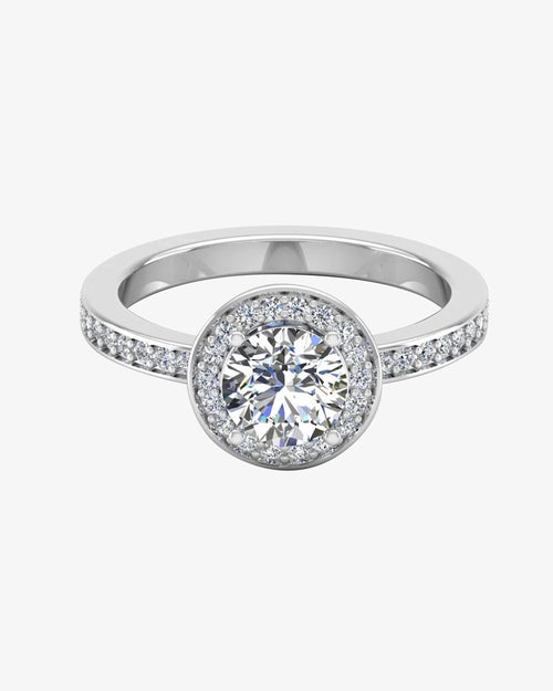 round halo channel set moissanite engagement ring icecartel horizontal