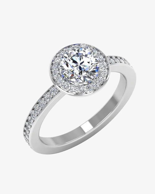 round halo channel set moissanite engagement ring icecartel main