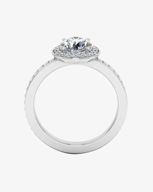 round halo channel set moissanite engagement ring icecartel o