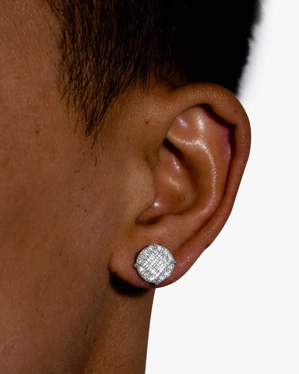 round prong moissanite earrings 14k gold icecartel model