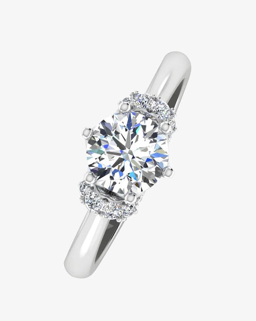 round tulip bezel halo moissanite engagement ring icecartel i