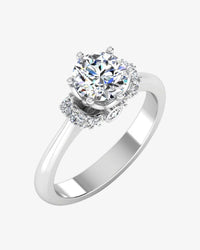 round tulip bezel halo moissanite engagement ring icecartel main