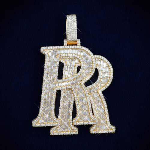 rr custom name moissanite pendant 14k gold icecartel main