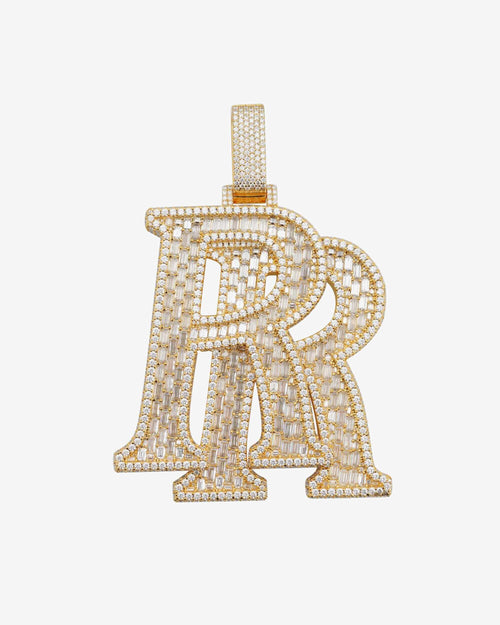 rr custom name moissanite pendant 14k gold icecartel white