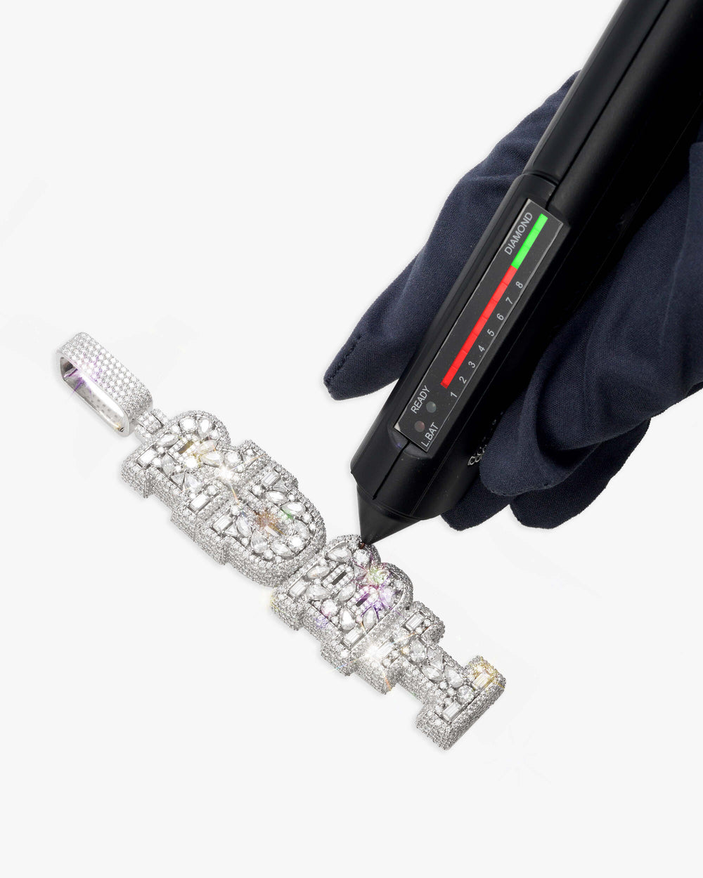 rubi rose custom moissanite pendant diamond tester icecartel