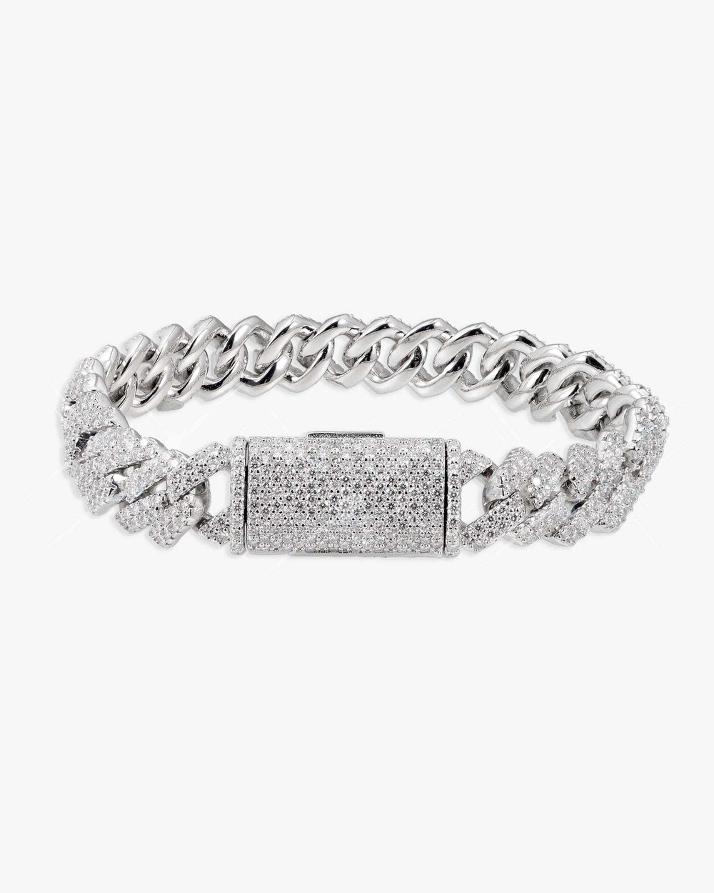 Moissanite Cuban Link Bracelet 14K Gold (ALL SIZES) - 10MM