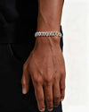 Moissanite Cuban Link Bracelet 14K Gold (ALL SIZES) - White Gold 10MM